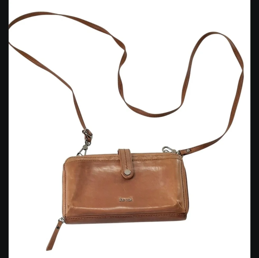 The Sak Iris Crossbody Purse Women's Cellphone Bag & Wallet Tobacco Floral GUC